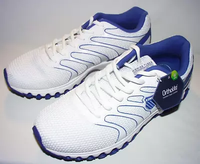 K-Swiss Tubes Comfort 200 07112-117-M Low White W/Blue Trim US Men's 10 New • $39.99