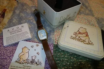 Commerative 75 Yrs W/Winnie The Pooh Avon Watch And Tin • $30