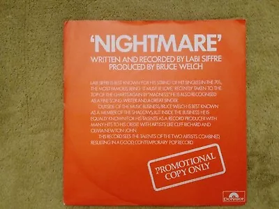 Labi Siffre ' Nightmare / The Love Thing ' 7''  Promo • £10