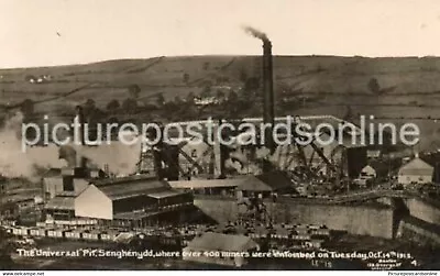 The Universal Pit Senghenydd 400 Miners Entombed Old R/p Postcard Glamorgan 1913 • £49.99