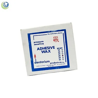 $29.99 • Buy Adhesive-Coated Pressure Sensitive Wax #26 Gauge Dental Laboratory