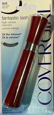 CoverGirl Fantastic Lash Curved Brush Mascara VERY BLACK #835 Washable NEW • £7.99