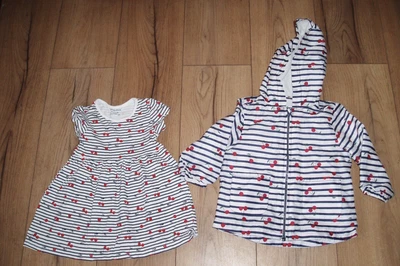 £0.99 • Buy Baby Girls Dress Jacket Age 9-12 12-18 Months Kids Childrens Queens Jubilee Red