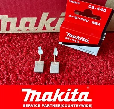 Genuine Makita CB440 Carbon Brush For BHP450 BHP451 BHP452 BHP456 BJS130 BTD130F • £4.86