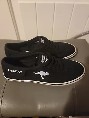 Kangaroos Womens Black Vivi Pocket Canvas Sneakers Athletic Shoes Size 7 • $29.99