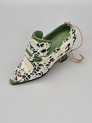 MMA Metropolitan Museum Of Art Venetian Green Lace Shoe Christmas Ornament • $20