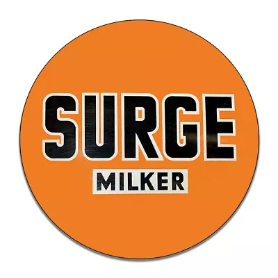 Surge Milker Cow Bucket Milker Farmer Dairy Round MDF Wood Sign • $29.95