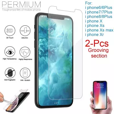 Permium Glass Screen Protector Protective Film For IPhone 6 6S 7 7PLUS XS XSMAX • $4.89