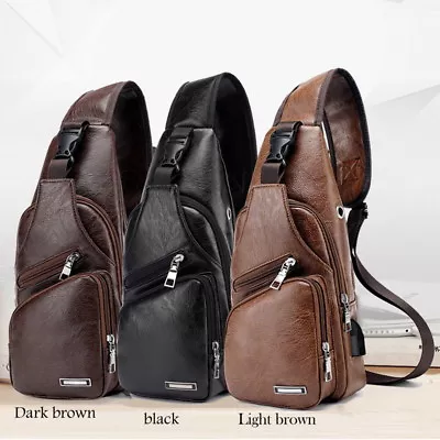 £6.95 • Buy Men Chest Bag Pack Travel Sport Shoulder Sling Backpack Outdoor Cross-Body Boys
