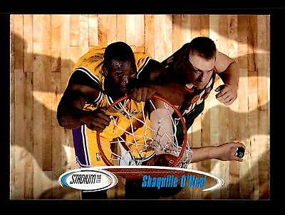 1998-99 Stadium Club #71 Shaquille O'Neal Los Angeles Lakers Aerial View Dunk • $1.99