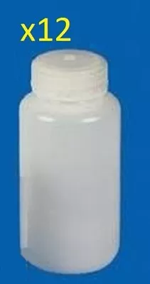 12 Pack VWR High Density Polyethylene Wide Mouth Bottle 60 ML (2 Oz) 414004-111 • $6.99