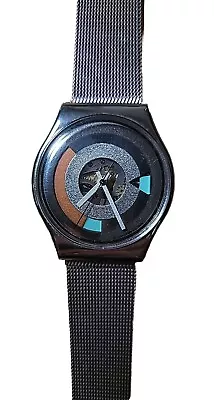 Swatch Metropolis GX405 Vintage 1989 Watch W/Metal Band • $65