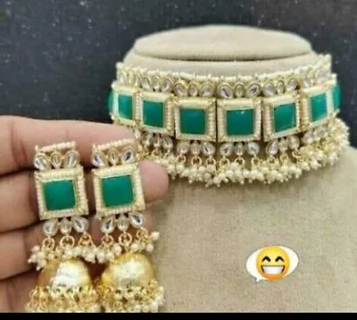 $20 • Buy Indian Jewellery Kundan Choker Set