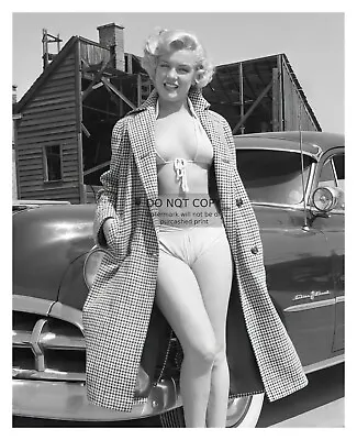 Marilyn Monroe In Sexy White Bikini Wearing Coat 8x10 Photo • $8.49