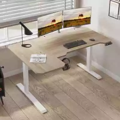 150cm L-Shape  Electric Height Adjustable Standing Desk Office Clearout Sale • £179.99