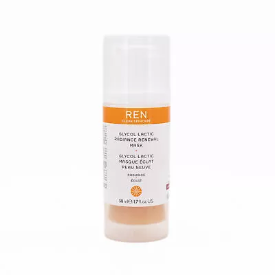 REN Glycol Lactic Radiance Renewal Mask 50ml - Imperfect Box • £22.84