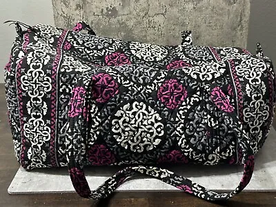 Vera Bradley Large Duffel Travel Bag - Canterberry Magenta • $41.99