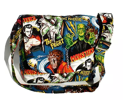 Hemet Hollywood Monsters Messenger Bag • $45