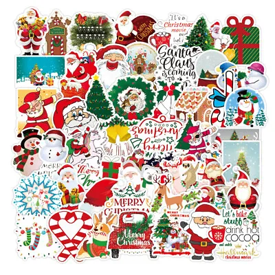 £3.99 • Buy 100pcs Christmas Xmas Stickers Pack Kids Labels Seals Envelope Fun Decoration