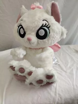 Disney Store Plush Aristocats Marie Big Feet Paws Stuffed Animal White Cat 12  • $14.99