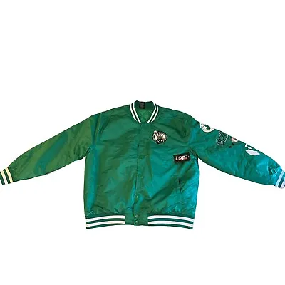 Nba Boston Celtics Green Snap Button Jacket Adult Size XL Brand New • $64.99