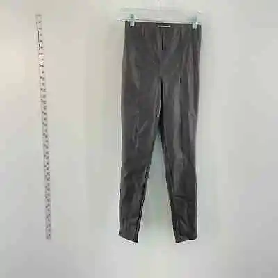 H&M Brown Faux Leather Dress Pants - Women's Size S • $21