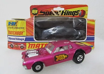 Matchbox K-21 Speed King Cougar Dragster Pink W/ Box • $99.99