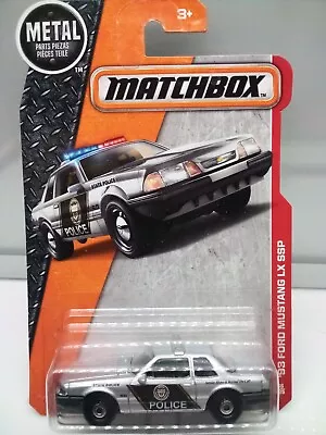 Matchbox Superfast / MB 969 - '93 Ford Mustang Police - Silver - Model Car X1  • $24.72