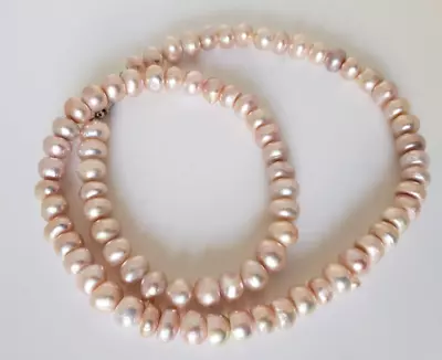 Fresh Water Pink Pearls Vintage 18 Inches • $19