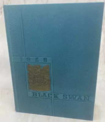 1958 Black Swan Of William Byrd High School Yearbook Volume 25 Vinton Virginia • $18.99