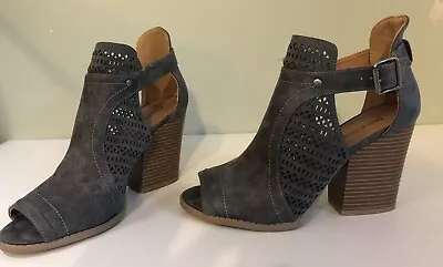 Maurices Gray Ankle Bootie Deena Boho Boot Sandal Womens Shoes Size 8.5 • $18