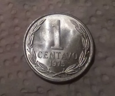 1975 Chile 1 Centavo  Uncirculated Aluminum Coin  Very Excellent Condition !!!! • $1.49