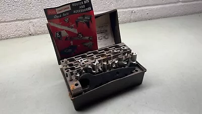 SEARS CRAFTSMAN Router Bits And Accessories  In Case Vintage Woodworking Tools • $15