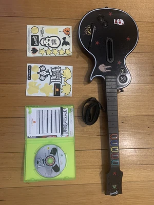 $50 • Buy XBOX 360 Wireless Gibson Les Paul Controller & Guitar Hero II Game BOTH TESTED