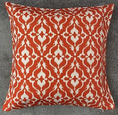 Orange Ikat Cushion Cover 18 X 18” 45 X 45cm • £14