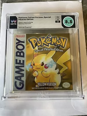 Pokémon Yellow Special Pikachu Edition (Nintendo Game Boy 1999 Wata 8.5 CIB • $500