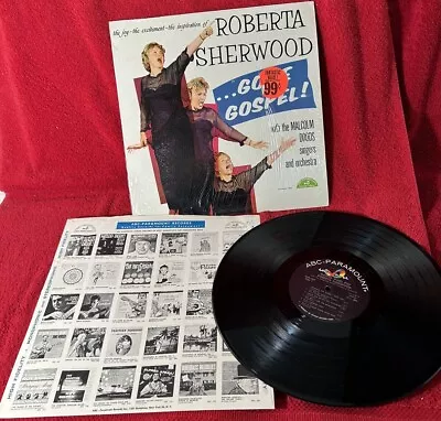 Roberta Sherwood Gone Gospel 1963 Vinyl LP Malcolm Doddv Shrink • $10