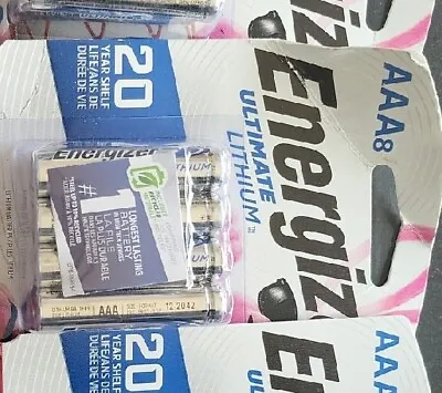 Energizer Ultimate Lithium AAA Batteries Pack Of 8 • $16.25