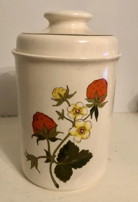 £11.99 • Buy Vintage Royal Worcester Palissy Summer Fayre Lidded Cannister Country Decor