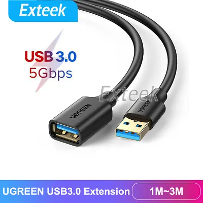 $7.45 • Buy UGREEN USB 3.0 Extension Cable USB 3.0 Type A Male To Female Extender Cord 5Gbps