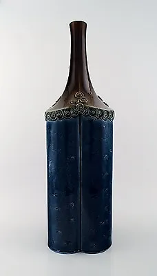 $920 • Buy Large Rosenthal Bjørn Wiinblad Ceramic Vase, Decorated In Blue And Brown.