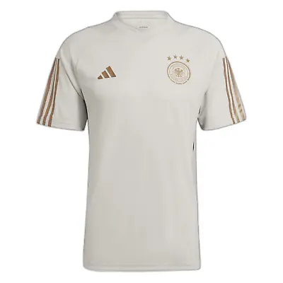 £19.99 • Buy Germany Football Men's Shirt Adidas Beige Training Jersey - New