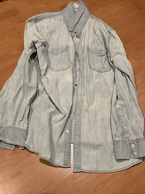 Lucky Brand Men’s XL Chambray Long Sleeve Shirt  • $18.99