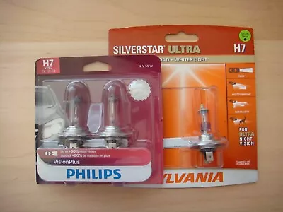 H7 Bulbs (3) Philips VPB2 VisionPlus 12V 55W (2) Pack + Silverstar Ultra H7 (1) • $24.99