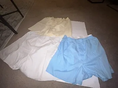 Lot Of 3 Vtg Mens 80s Boxer Shortz USA Cotton Polyester Sz 38-40 USA • $17.99