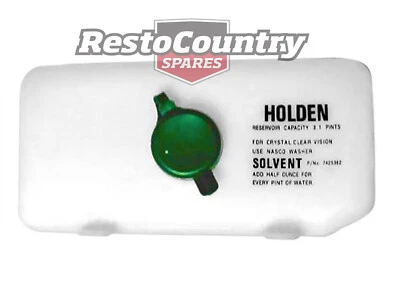 $68.40 • Buy Holden Washer Bottle  HOLDEN  Torana LC LJ HK HT HG HQ Windscreen Wiper