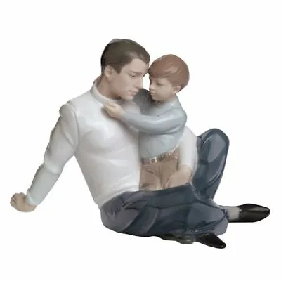 Nao By Lladro #1622 To Love And Protect Brand New In Box Father & Son Save$$ F/s • $219.98