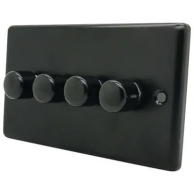 £103.03 • Buy Classic Matt Black Plug Sockets Light Switches Dimmers - Whole Range Available