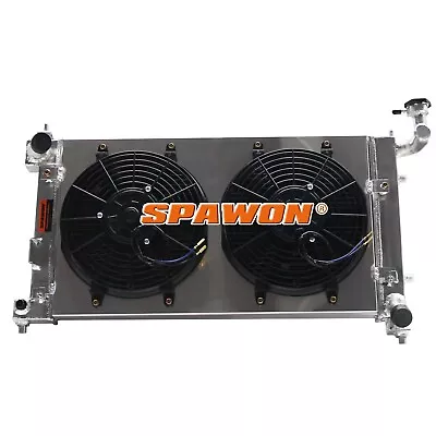 AT SPAWON For Toyota Corolla Matrix Pontiac 2003-08 Aluminum Radiator+Fan Shroud • $170