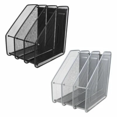 £9.89 • Buy 3 Tier File Magazine Organiser Stand Holder Rack Office Desk Document Storage UK